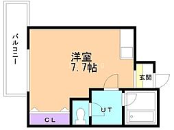 小泉マンション 3階ワンルームの間取り