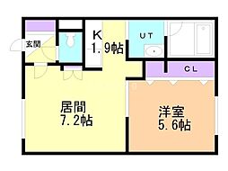間取図画像 1LDK
