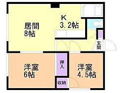 コーポ吉田Ｂ 2階