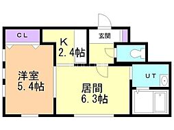 間取図画像 1LDK