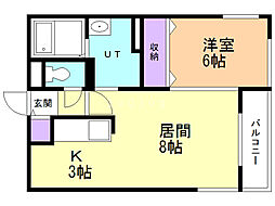 間取図画像 1LDK