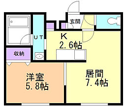 間取図画像 1LDK
