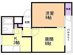 間取図画像 1LDK