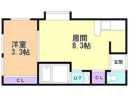 フラットＪ月寒西 2階