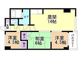 パークアヴェニュー広和 3LDKの間取図画像