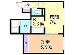 間取図画像 1LDK