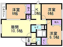 ベルコート川沿 2階