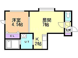 間取図画像 1LDK