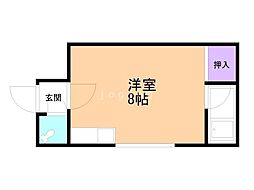 デイリーハット ワンルームの間取図画像