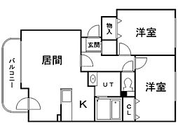 間取図画像 2LDK