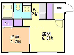 間取図画像 1LDK