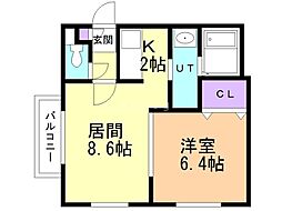 間取図画像 1LDK
