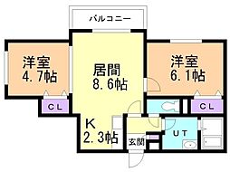 間取図画像 2LDK