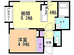 間取図画像 1LDK