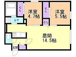札幌市営南北線 南平岸駅 徒歩7分 2階/-