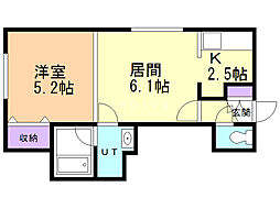 間取図画像 1LDK