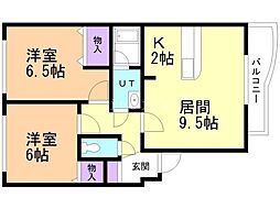 間取図画像 2LDK