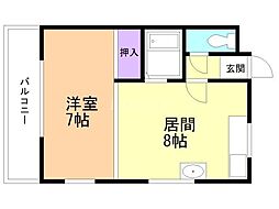 間取図画像 1LDK