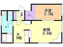 間取図画像 1LDK