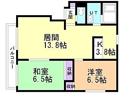 間取図画像 2LDK