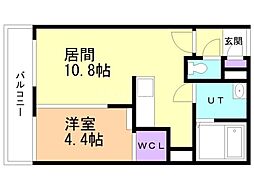 間取図画像 1LDK