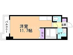 ティアラ本郷 ワンルームの間取図画像