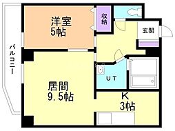 間取図画像 1LDK