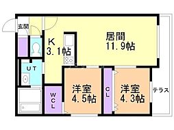 間取図画像 2LDK