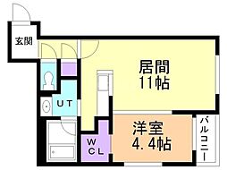 間取図画像 1LDK