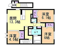 間取図画像 3LDK