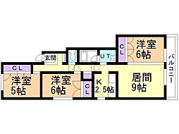 間取図画像 3LDK