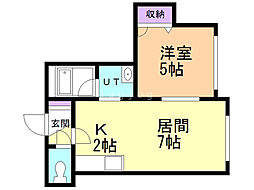 間取図画像 1LDK
