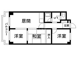 シャトーさわだ 3LDKの間取図画像