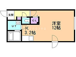 M.S.Y.BLD 1Kの間取図画像