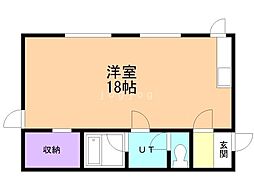 サンピア96 ワンルームの間取図画像