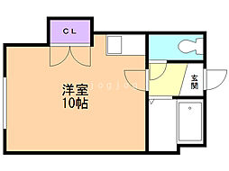 INOVE札幌平岸2条 ワンルームの間取図画像