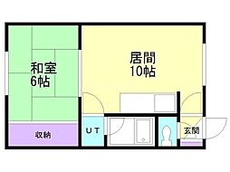ハイツたかはし 1LDKの間取図画像