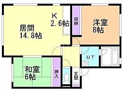 フォウルド72 2LDKの間取図画像