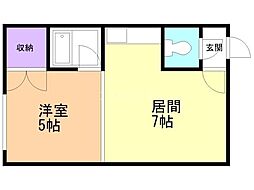 ヴィンテージスタイル310 1DKの間取図画像