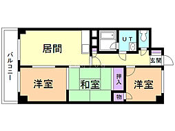 第2すずらんハイツ 3LDKの間取図画像