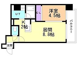 マルコウMSNo2 1LDKの間取図画像