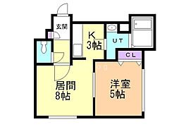 ROYALHYATT 1LDKの間取図画像
