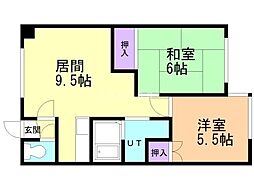 ユニオンハイツＡ 1階