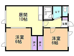 間取図画像 2LDK