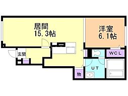 間取図画像 1LDK
