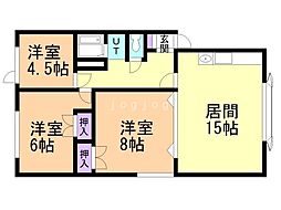 フリージアハイツＢ 1階