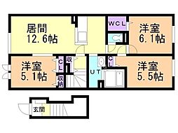 カルム栗山 2階