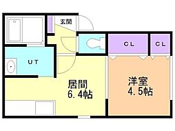 クリオ岡山B 1階/103
