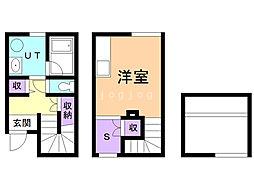 ミュウ・ソフィア ワンルームの間取図画像