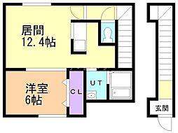 アルバフォレスタ 1LDKの間取図画像